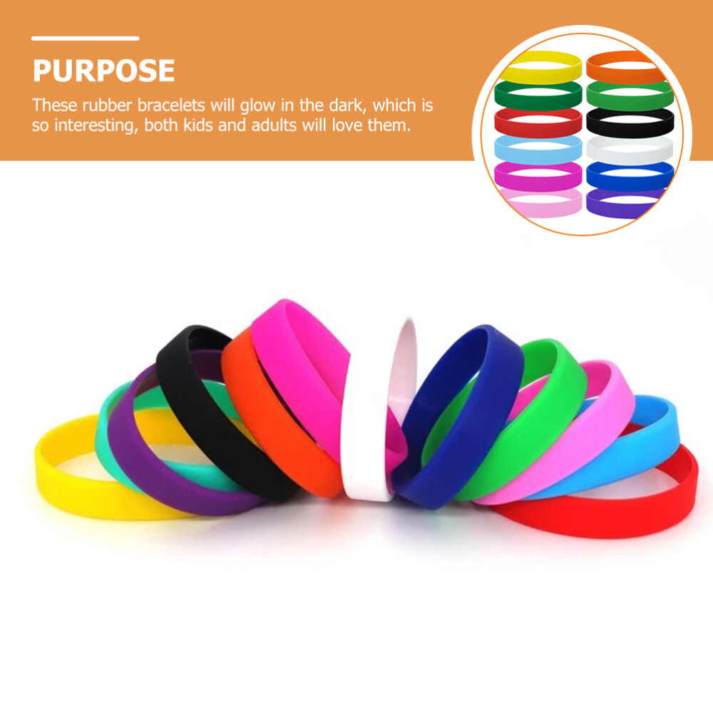 Fidget Toys For Kids Liliful 200 Pcs Blank Silicone Bracelet Bulk