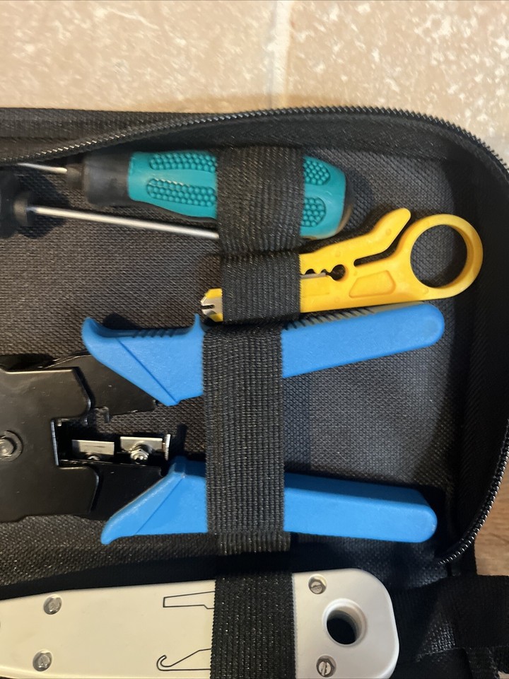 Network Kit RJ45 Cat5e Cat6 Cable Crimping Tester Tool