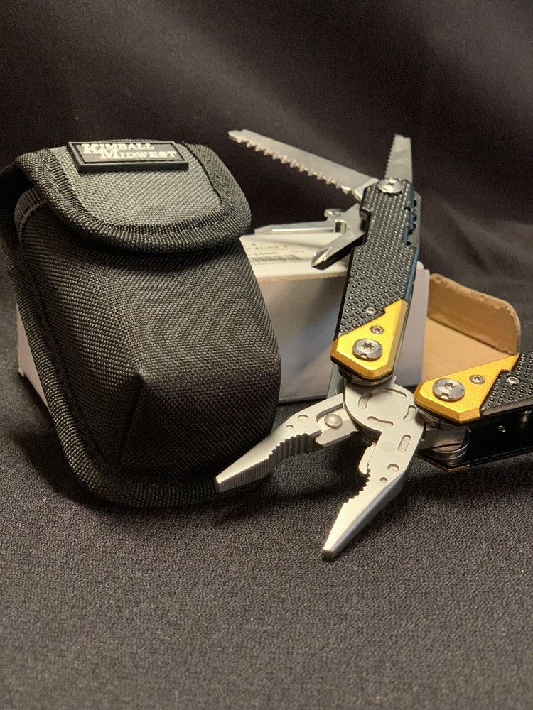 14-in-1 Stainless Steel Multi Tool by Kimball Midwest with Case – Brand New