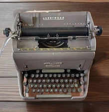 Antique Underwood Typewriter Cast Iron Gray