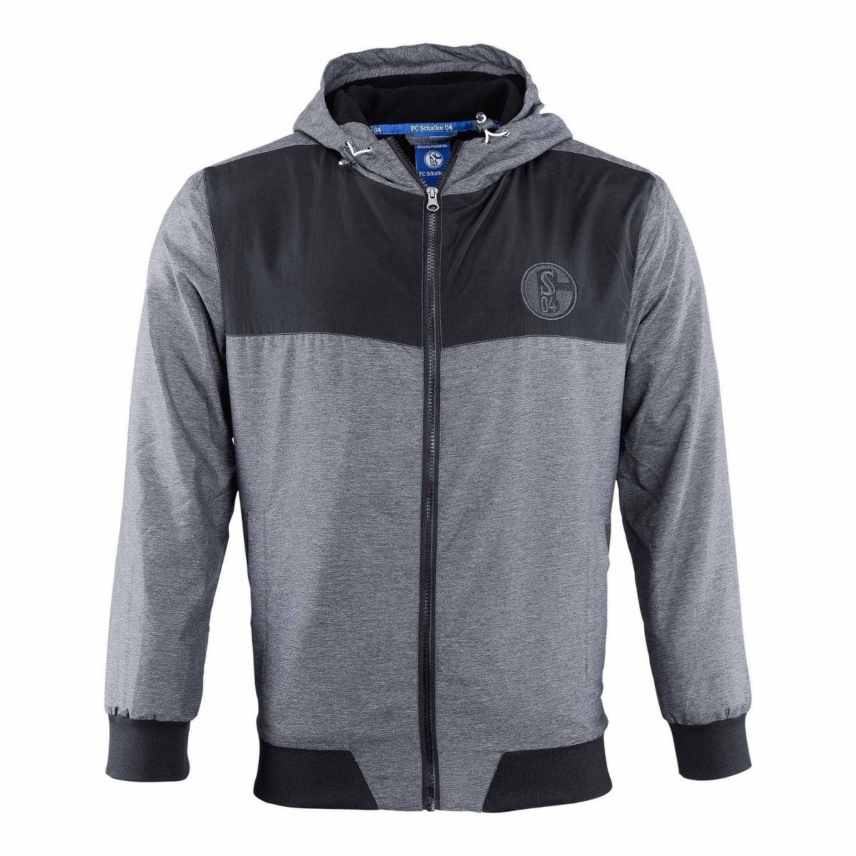 S04 FC Schalke 04 Wind-Jacke Windbreaker schwarz S