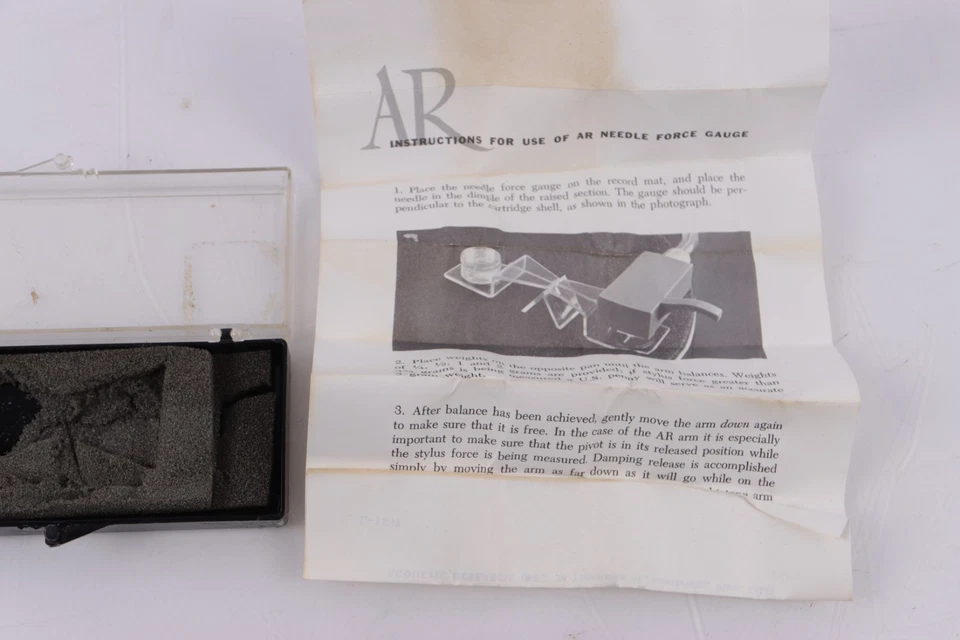Medidor de fuerza de aguja giratorio Acoustic Research AR Foto 3 de 4
