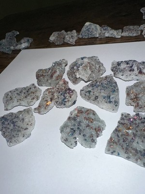 RAR Pfauenerz auf Quarz Chalkopyrit Bornit GROSS NATUR Kristall Mineral 