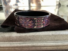 Authentic Hermès Enamel bangle bracelet, Size 65, Dustbag And Box