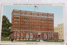 Arkansas AR Hot Springs National Park Majestic Hotel Apartment Annex Postcard PC