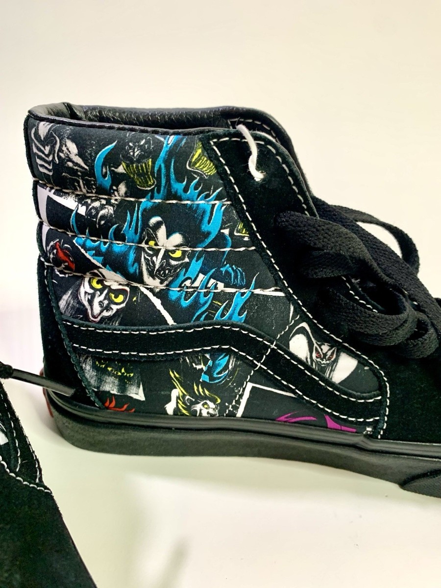 VANS x Disney Sk8-Hi Disney 100 Villains Black Sneaker Men 5 /Wmn