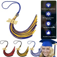 2026 Graduation Tassel Charms for HS College Cap Hat Accessory Multiple colors