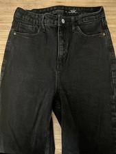 Old Navy Womens High Rise Wow Flare Leg Denim Jeans Black Size 8