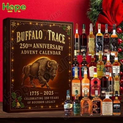 BUFFALO TRACE 250th Anniversary Advent Calendar 24 Day Bourbon Theme Christmas