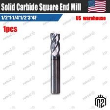4 Flute 1/2"x1-1/4"x1/2"x3" Variable Helix Solid Carbide End Mill - AlTiN Coated