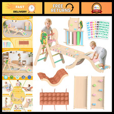 Montessori Pikler Triangle Climbing Set with ...