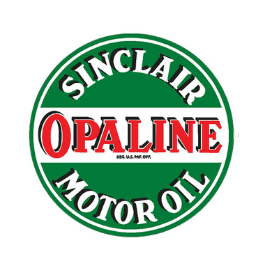 FITS VINTAGE SINCLAIR OPALINE MOTOR OIL GAS GASOLINE PUMP STICKER DECAL MAN CAVE