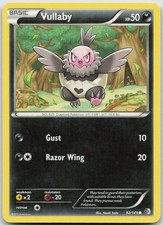 Vullaby Common Boundaries Crossed LP Pokemon 92/149