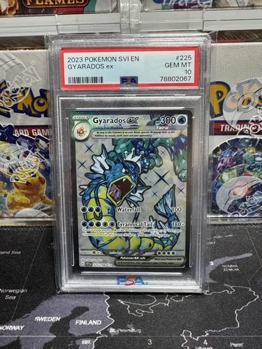 Pokemon Scarlet &Violet Base Set PSA 10 Gyarados ex #225 💧