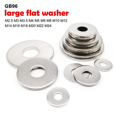 #ad M2.5 M24 304 Stainless Steel Extra Large Size Big Wide Flat Washer Plain Gasket $3.99