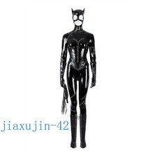 Batman Returns Catwoman Costume Selina Kyle Women Cos Outfits Leather Jacket Set