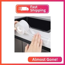 1.57 in x 9.84 FT,Clear Edge Protector Strip Sharp Edge Wrap Cover Tape,Self Adh