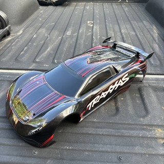 Fits Traxxas XO 1 Body Factory Painted GRAPHIX BLACK 1/7 100MPH 4WD SuperCar