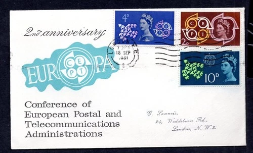 GB - 1961 Europa CEPT First Day Cover