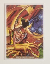 LOKI 2024 Marvel Masterpieces '92 Platinum #50 Canvas Parallel Card