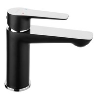 Waschtisch Armatur Wasserhahn Bad Waschbecken Mischbatterie Schwarz Von Ferro
