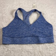 OFFLINE by Aerie The Hugger Sports Bra XL Blue Heather Space Dye Medium Support