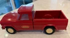 Vintage 1960's Tonka Red Jeep Pickup Pick-Up 9” Pressed Steel Truck
