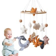 Ocean Baby Mobile Crib Under The Sea Nursery Felt Sea Animals Nautical Coastal