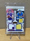 2024 JJ MCCARTHY/BLAKE CORUM CONTENDERS DUAL PATCH ROOKIE #DS-2 CARD /25 SSP