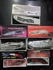 Frost Cutlery Nice Folding Pocket Knife Lot Of 5