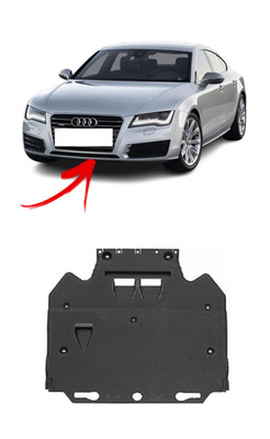 FÜR AUDI A7 A6 C7/4G 2010 - 2018 NEU MOTOR SPRITZSCHUTZ ABDECKUNG UNTERBODEN VORNE