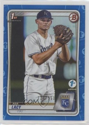 2020 Bowman Draft 1st Edition Blue Foil 124/150 Asa Lacy #BD-88 17iz