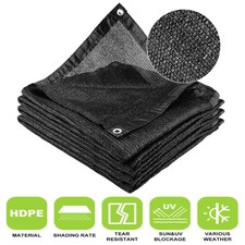 Shade Cloth 60% Resistant UV Net Mesh Tarp for Garden Greenhouse Patio 6Ftx12Ft