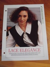 CROCHET PATTERN LACE ELEGANCE FASHION COLLECTION CREATIVE NEEDLES *GREAT*