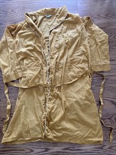 Vintage 60s Arrow Gold Belted Robe Men s Large Decton Sanforized USA Bath Sleep