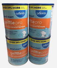 4x Good Start Dr. Brown  s Gentle Pro Baby Powder Sensitive 32 Oz Total 128oz 