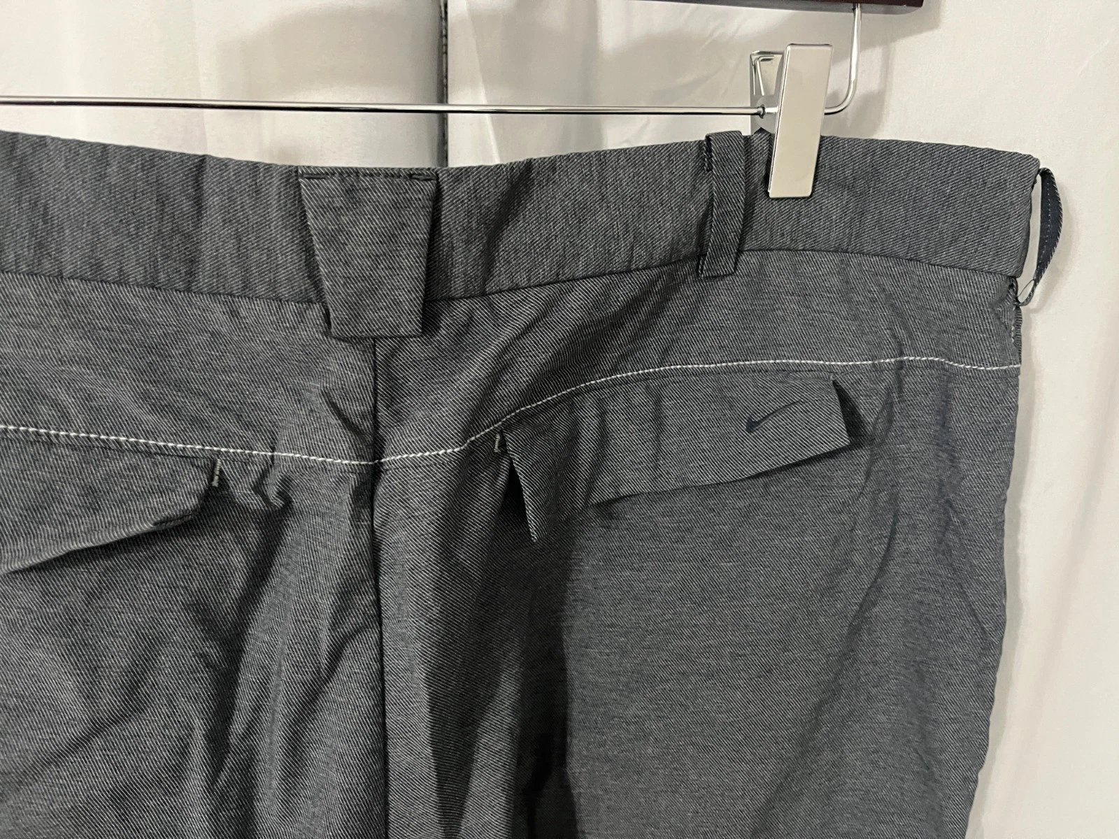 ⚪ Nike Golf Men's Gray Wind Rain Performance Pants Flat Front 36 X 32 ⛳
