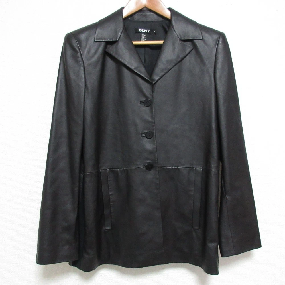 Donna Karan Coats, Jackets & Vests Leather Outer Shell for Women