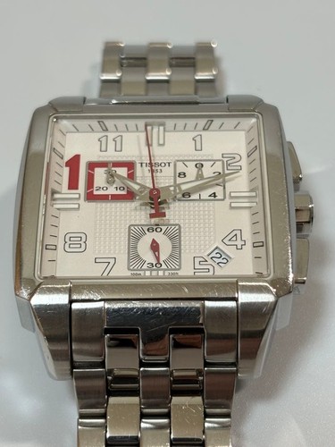 Tissot Quadrato Michael Owen Chronograph Quarz Limited Edition Handgelenk 18cm - Bild 3 von 12