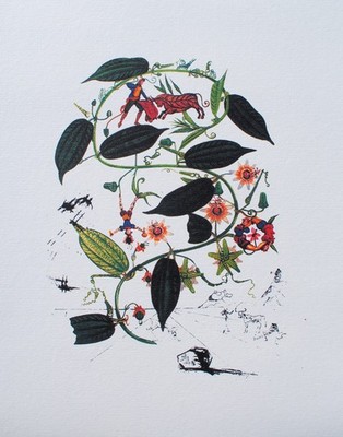 Salvador DALI: Passiflore, Signierte Lithographie, 800 Ex., 1979
