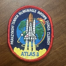 STS-66 Space Shuttle Atlantis Patch - 1994  ATLAS 3
