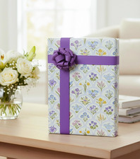 VINTAGE FLORAL Print Design 24" Gift WRAPPING Paper Choose Length Amount