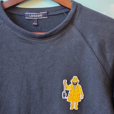 Embroidered Patch Upcycled Sweatshirt Fisherman Core