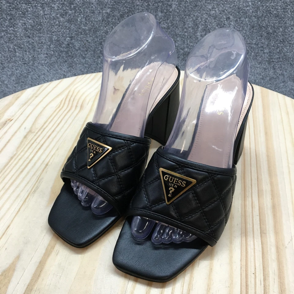 Guess сандалии женщин 8 M Gelina Mule горки черный искусственной кожи каблуки повседневный новый - Изображение 3 из 4