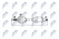 Nty Antriebswelle NPW-HD-037 FüR Honda