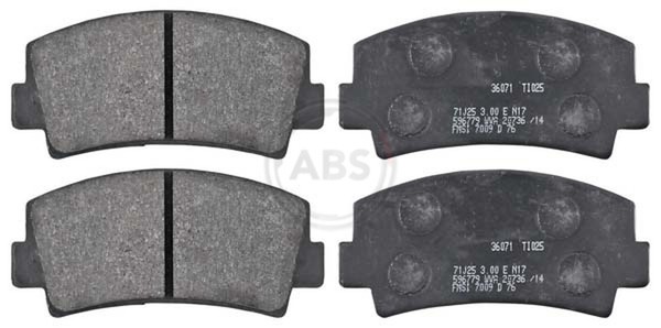 A.B.S. Bremsbelagsatz Scheibenbremse 36071 FüR Mazda 616 Rx Sna 1 Sa SA22C-image