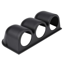 Qiilu Universal 2inches 52mm Triple Pillar Gauge Pod Dashboard Meter...