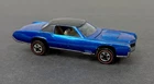 Vintage Hot Wheels Redline 1968 Blue Custom Eldorado U.S. Dark Interior Clean!
