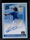 2018 Donruss Optic Vladimir Guerrero Jr Holo Prizm Rated Rookie RC Auto #RRS-VG