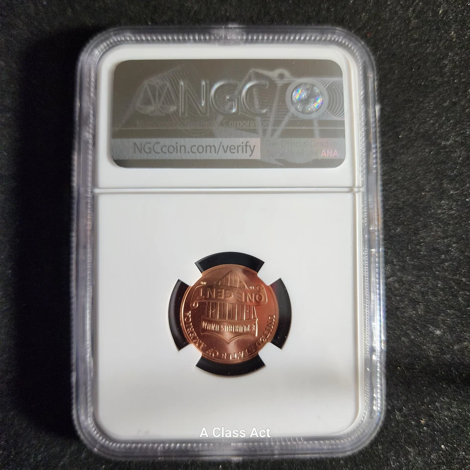 2019-W 1C First "W" Uncirculated Penny Cent NGC MS 70 RD LINCOLN LABEL t2790 - Image 2 of 4